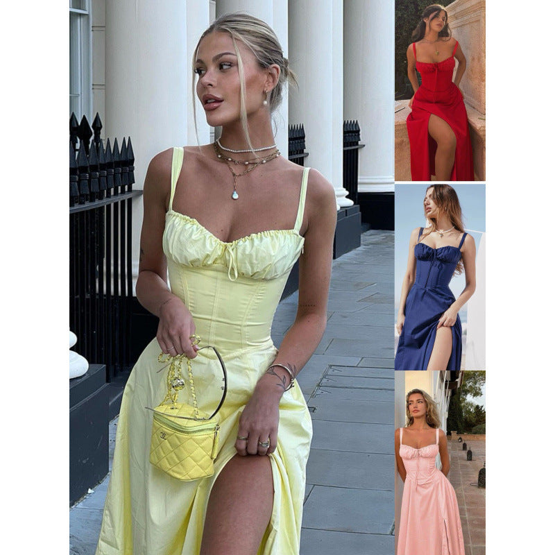Robe maxi élégante à volants Chic und Stil