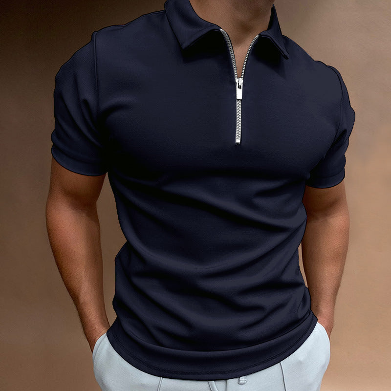 Chemise polo pour hommes avec fermeture éclair Chic und Stil