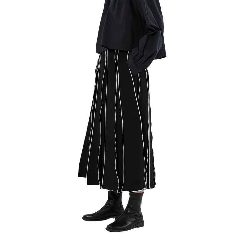 Ensemble robe maxi coupe décontractée et haut à manches-ballons pour femmes Chic und Stil