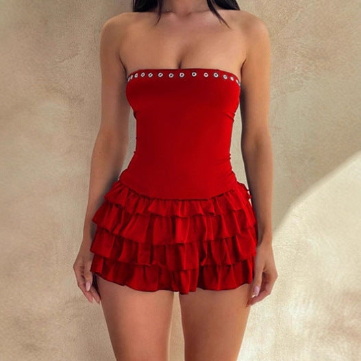 Maillot de bain femme avec volant volumineux et haut cintré Chic und Stil
