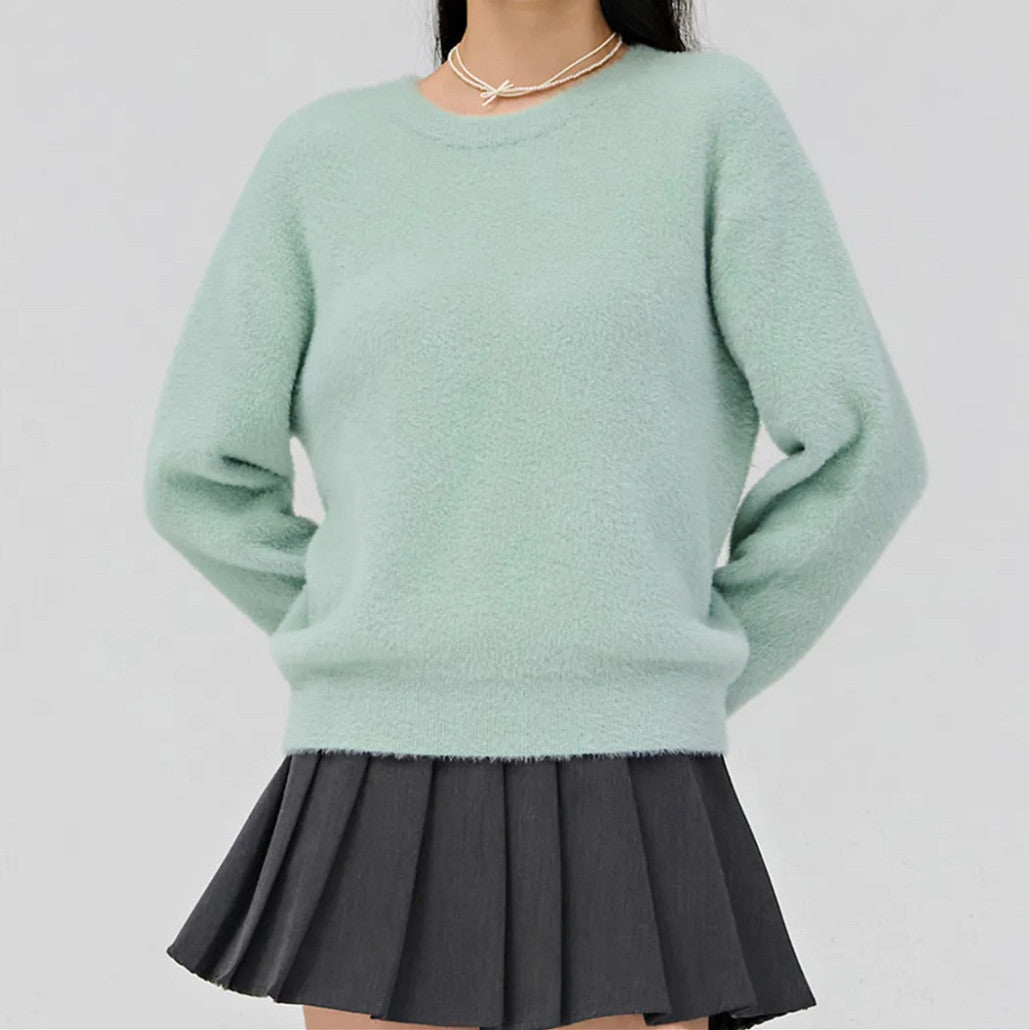 Dames Pull Douillet Tendance à Coupe Largue Chic und Stil