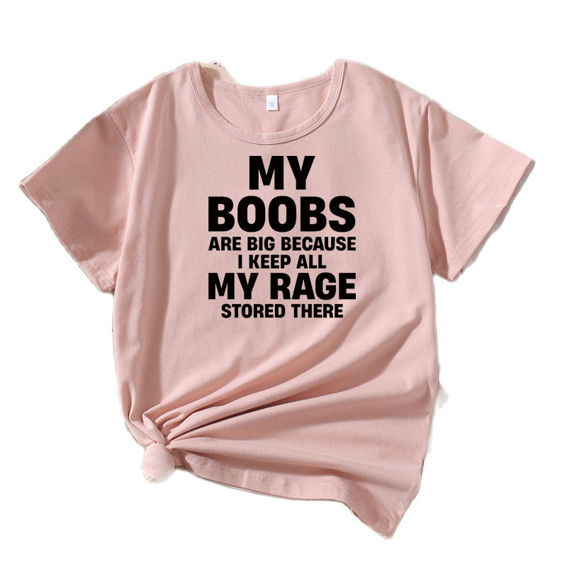 Damen Auffälliges Statement Grafik T-Shirt Chic und Stil