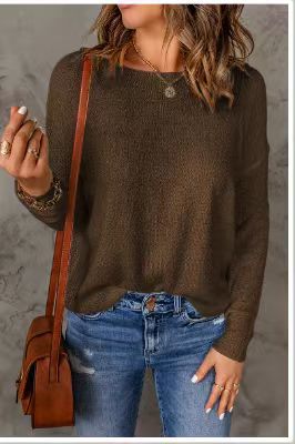 Dames Pull décontracté avec tricot à structure moderne Chic und Stil