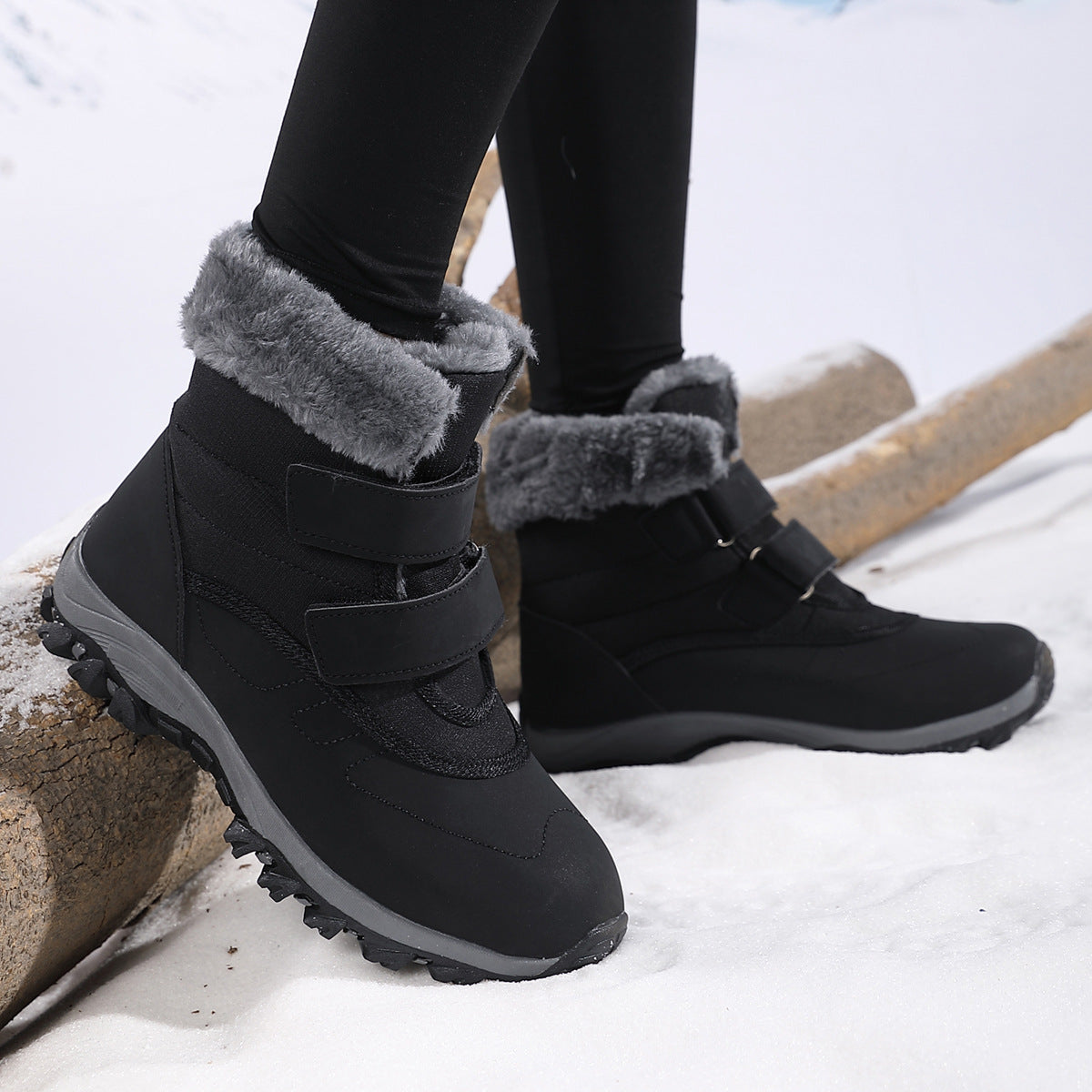 Bottes d'hiver pour femmes avec semelle antidérapante et doublure intérieure chaude Chic und Stil