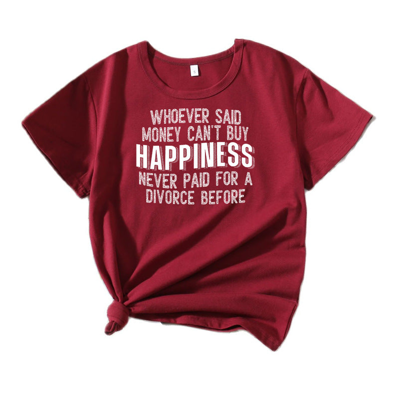 T-shirt graphique décontracté pour femmes Chic und Stil 1751262043