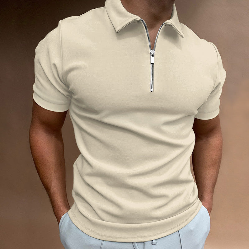 Chemise polo pour hommes avec fermeture éclair Chic und Stil