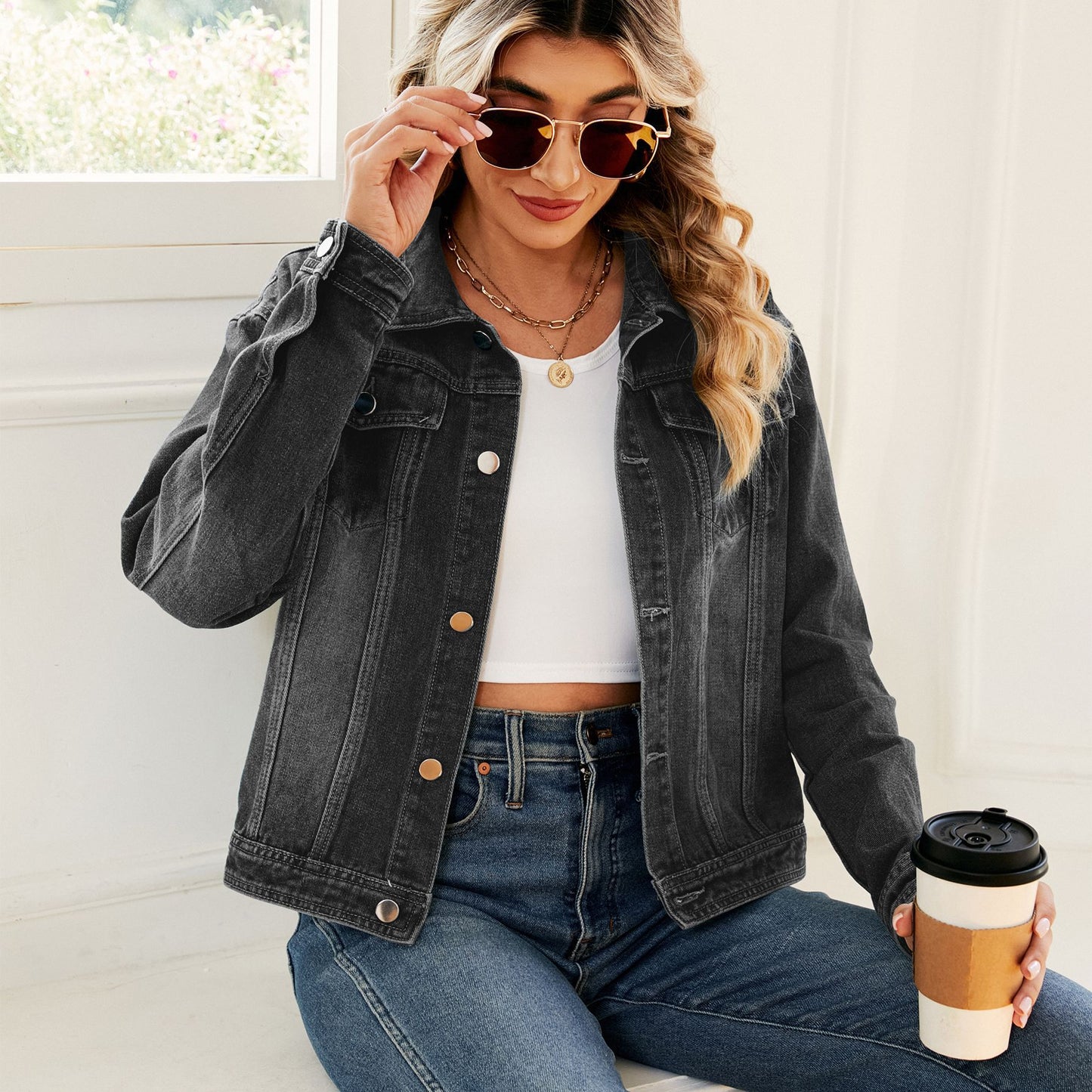 Veste en jean pour femmes Chic und Stil