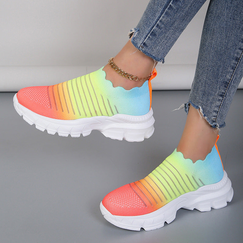 Baskets Slip-On Sportives pour Femmes avec un dégradé de couleur innovant Chic und Stil
