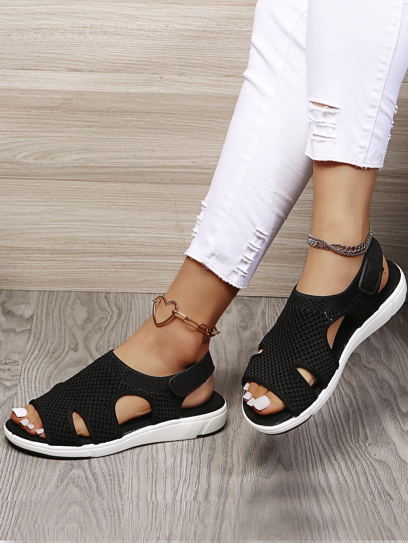 Sandales femmes confortables avec tige respirante Chic und Stil