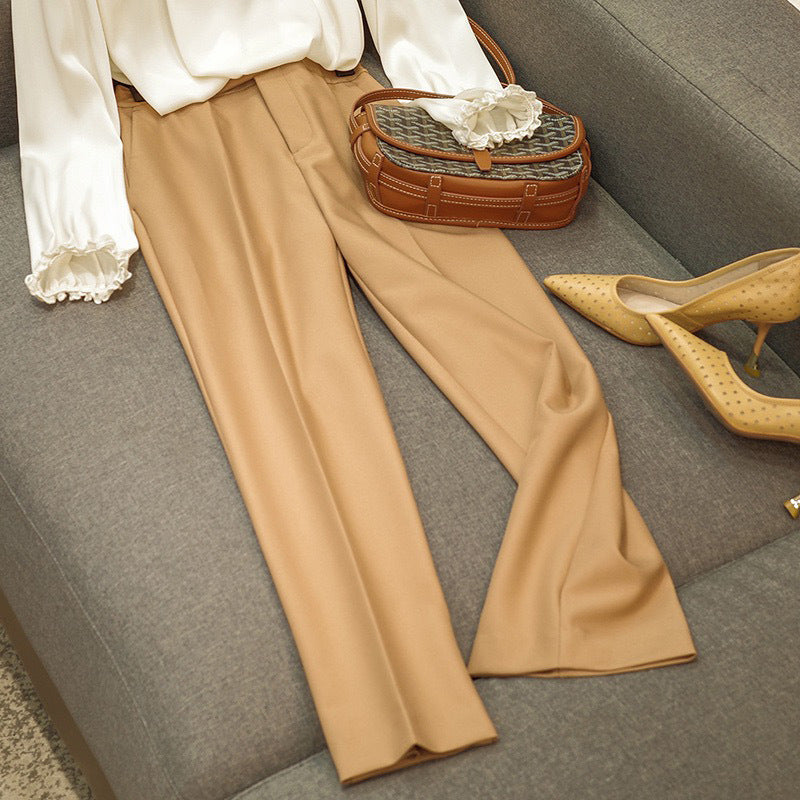 Pantalons ajustés taille haute pour femmes Chic und Stil