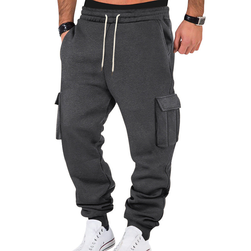 Pantalon de jogging cargo pour hommes avec taille élastique et poches pratiques Chic und Stil