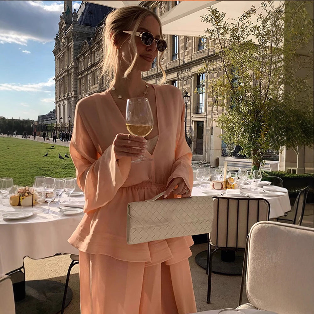 Blouse élégante pour femmes avec coupe ample et détails volantés Chic und Stil