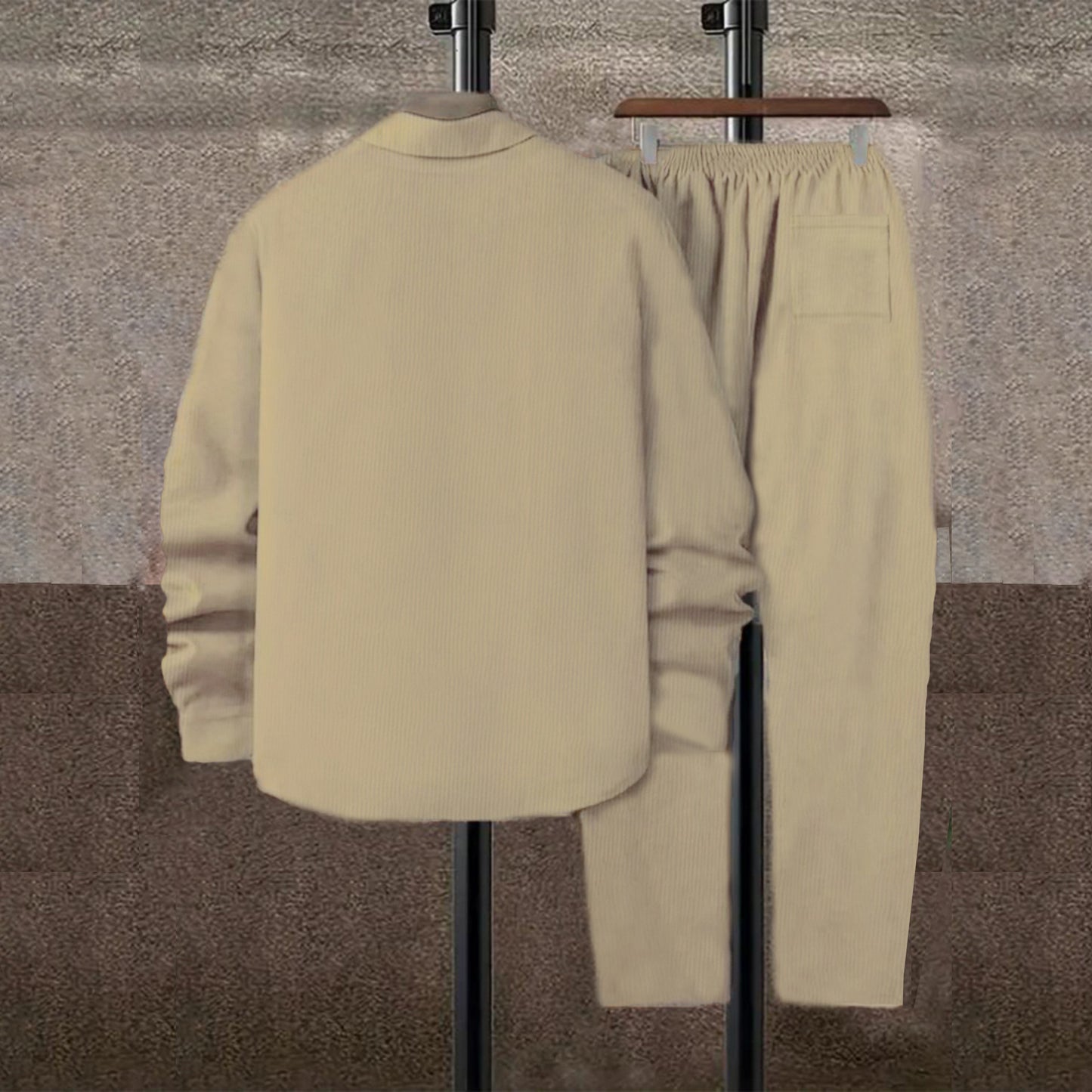 Costume de loisirs pour hommes avec design rayé et poches pratiques Chic und Stil