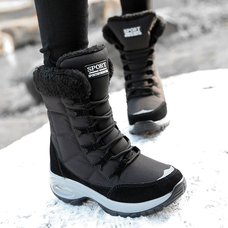 Bottes d'hiver thermiques pour femmes avec semelle antidérapante et doublure isolante Chic und Stil