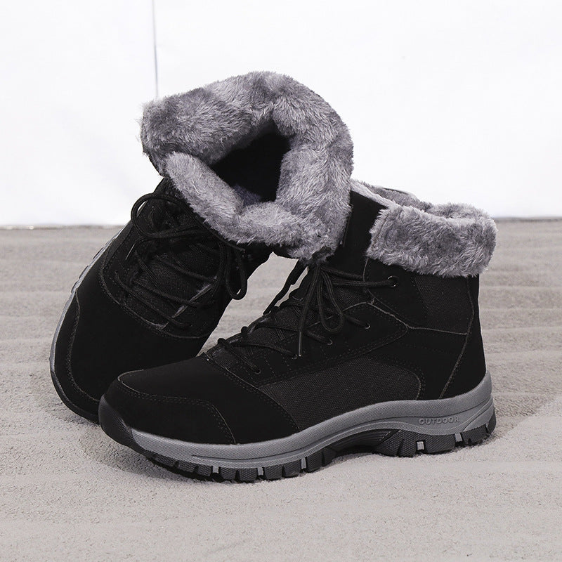 Bottes d'hiver pour femmes doublées avec semelle antidérapante et col isolant Chic und Stil