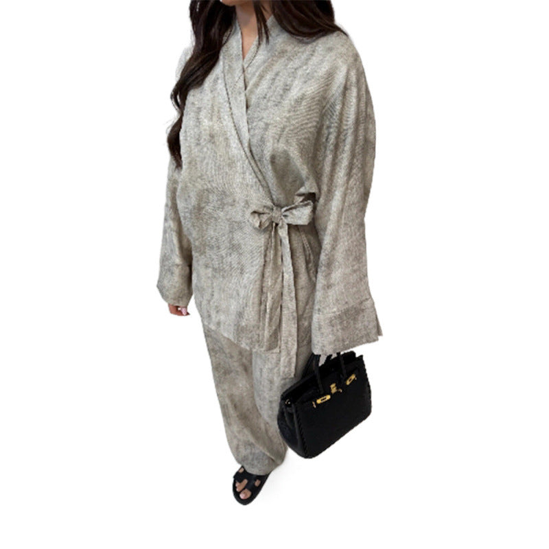 Dames élégant combinaison avec silhouette cintrée et ceinture décontractée Chic und Stil