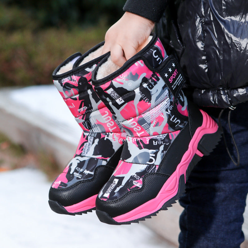 Bottes d'hiver sportives pour femmes avec semelle antidérapante et doublure isolante Chic und Stil
