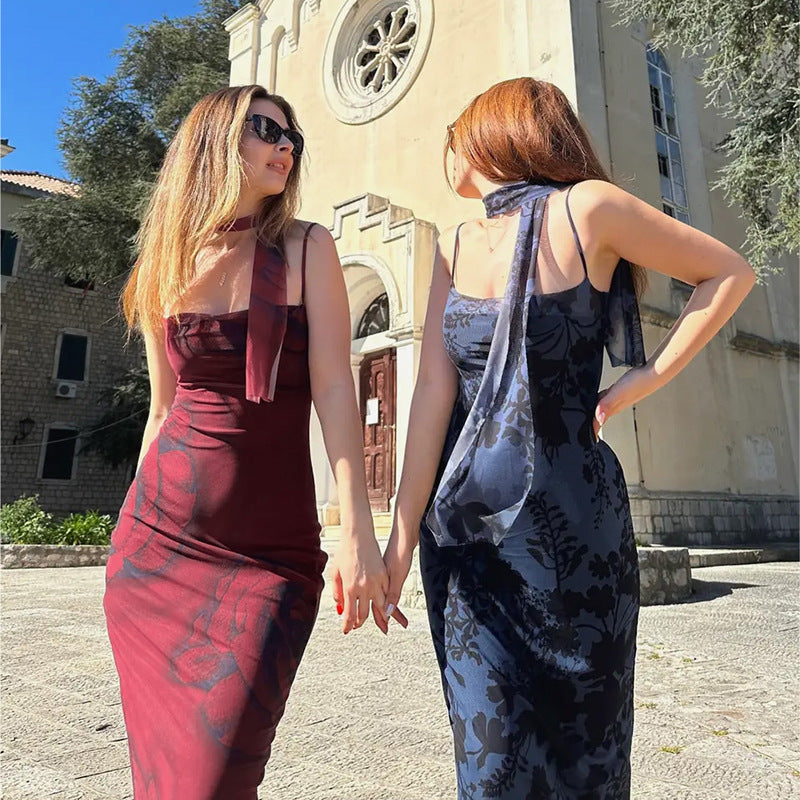 Robe Maxi Florale pour Femme Chic und Stil