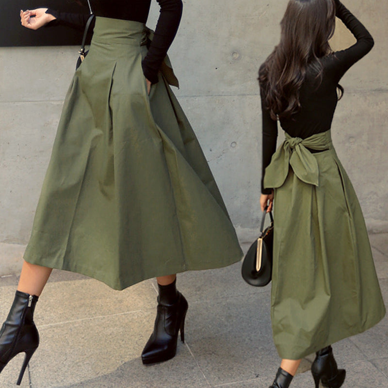 Roc robe A-line pour femmes avec taille haute et plis Chic und Stil