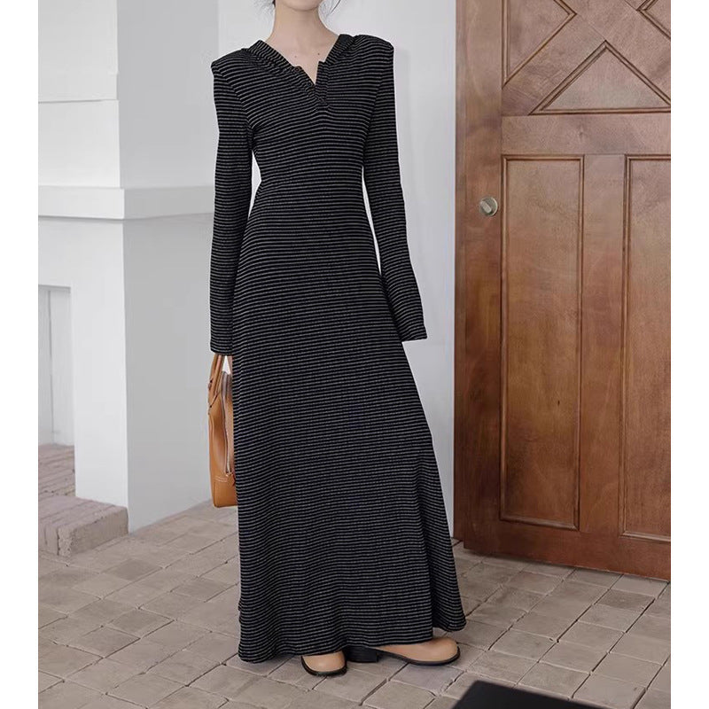 Robe Maxi à Manches Longues pour Femmes Chic und Stil