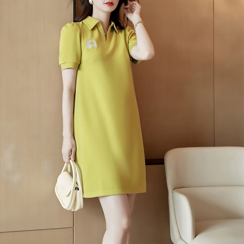Robe Mini à Col Polo pour Femmes Chic und Stil