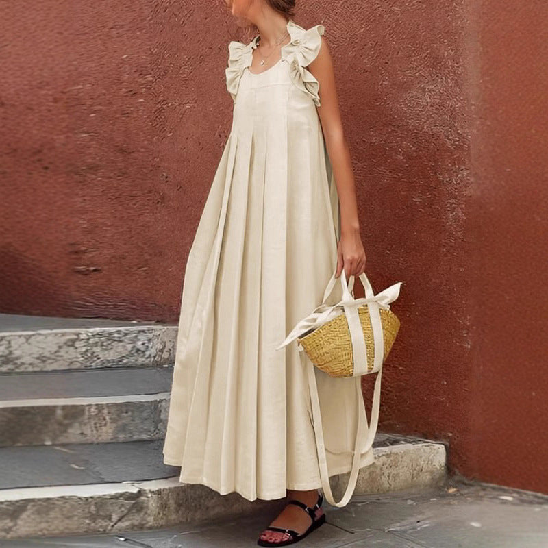 Robe maxi à volants pour femmes Chic und Stil