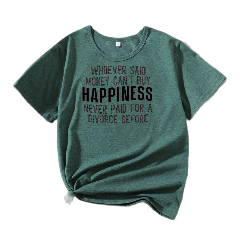 T-shirt graphique décontracté pour femmes Chic und Stil 1751262043