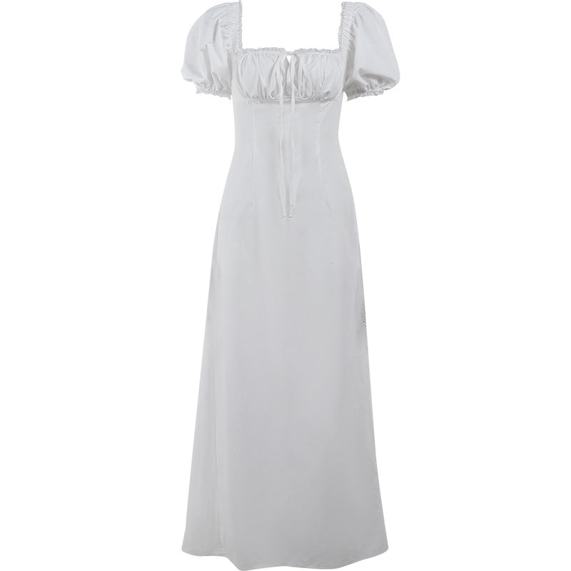 Robe maxi élégante avec des manches bouffantes pour dames Chic und Stil