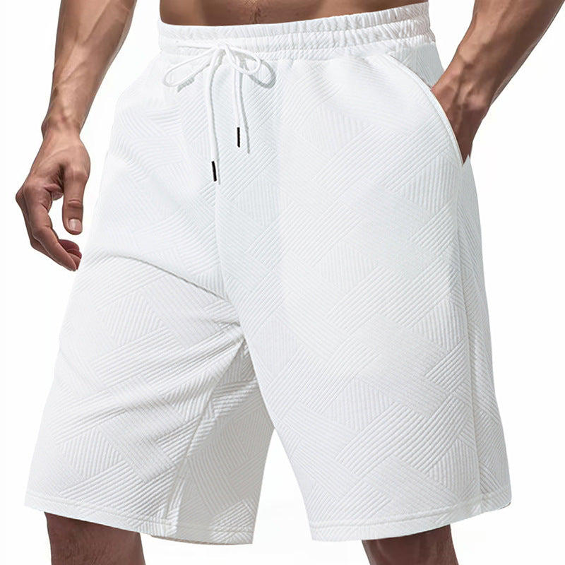 Shorts de plage décontractés pour hommes en matériau respirant avec taille élastique Chic und Stil