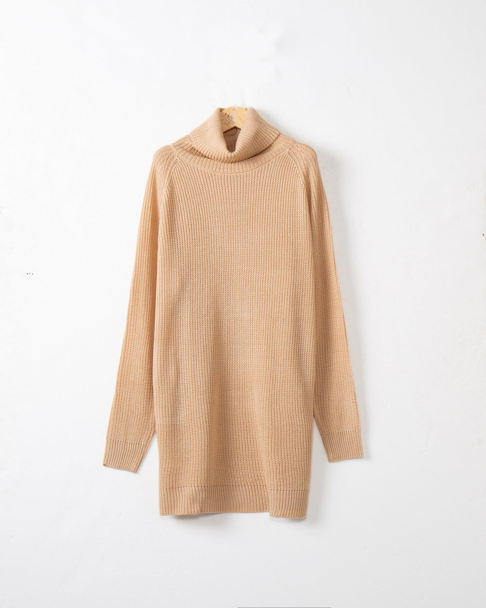 Dames Pull-over à col roulé douillet en tricot doux Chic und Stil