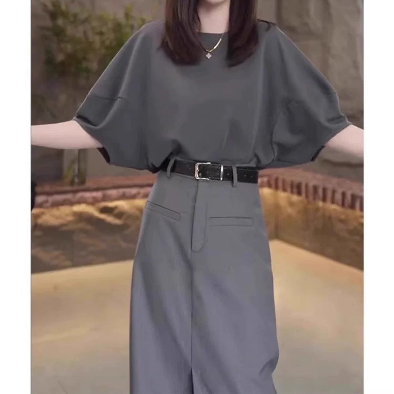 Robe midi décontractée élégante pour femmes Chic und Stil