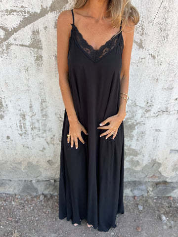Robe maxi élégante avec dentelle pour femmes Chic und Stil