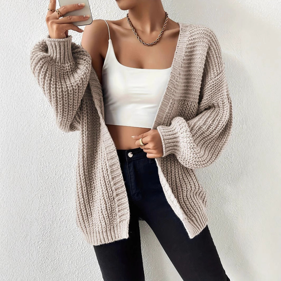 Cardigan décontracté pour femmes avec coupe oversized et matériau doux Chic und Stil