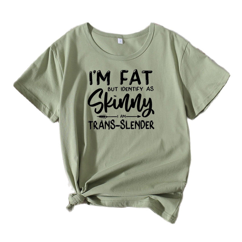 T-shirt graphique humoristique de loisirs pour femmes Chic und Stil 1751262371
