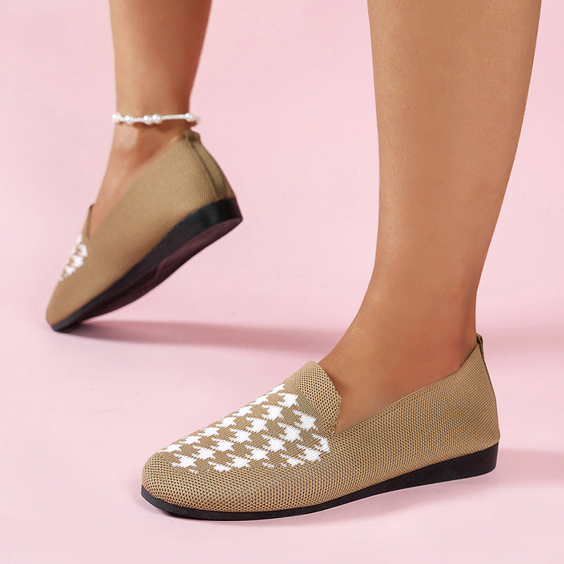 Dame Pantoufles à motifs avec bande élastique Chic und Stil
