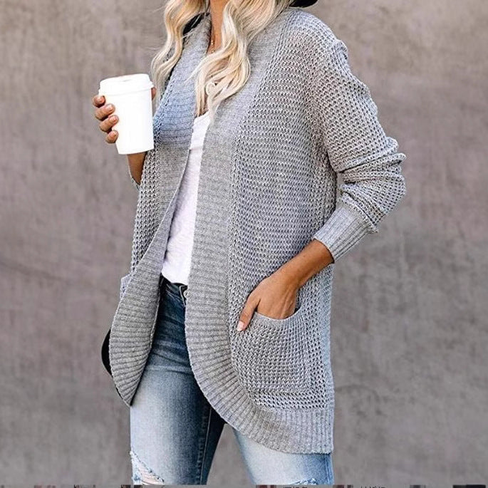 Cardigan en tricot pour femmes avec poches pratiques et structure aérienne Chic und Stil