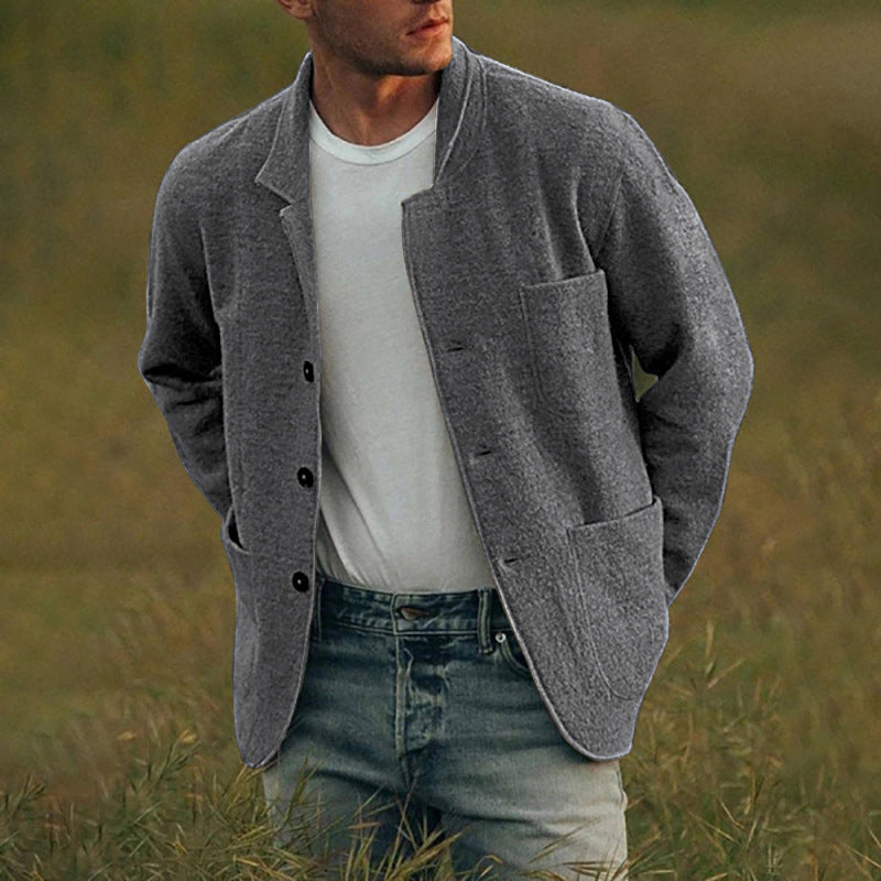Cardigan-Jacket élégant pour hommes à coupe décontractée avec poches pratiques Chic und Stil