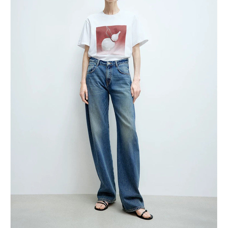 T-shirt graphique pour femmes Chic und Stil