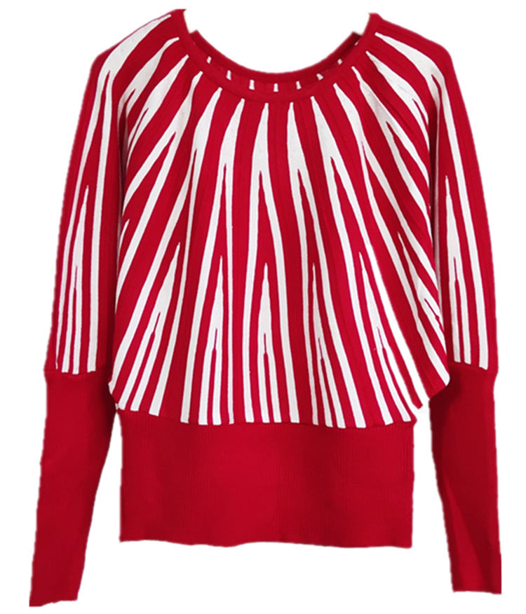 Pull rayé tendance pour femmes avec coupe innovante et style décontracté Chic und Stil