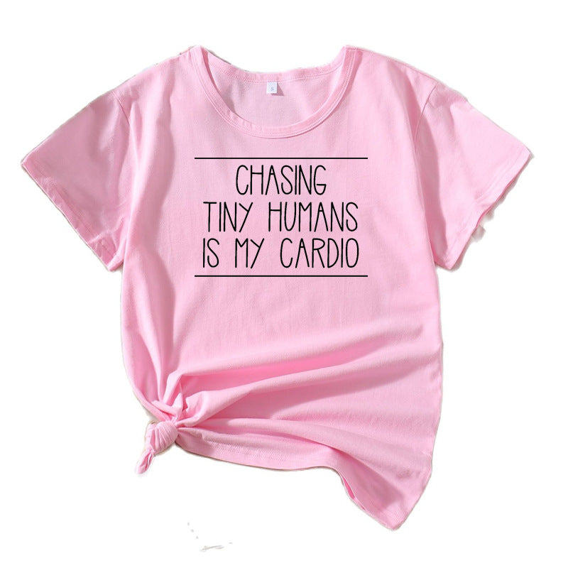 T-shirt de citation sur la parentalité décontracté pour femmes Chic und Stil