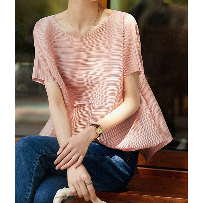 Haut drapé plissé pour femmes Chic und Stil