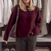 Pull-over en peluche oversized pour femmes avec coupe décontractée Chic und Stil