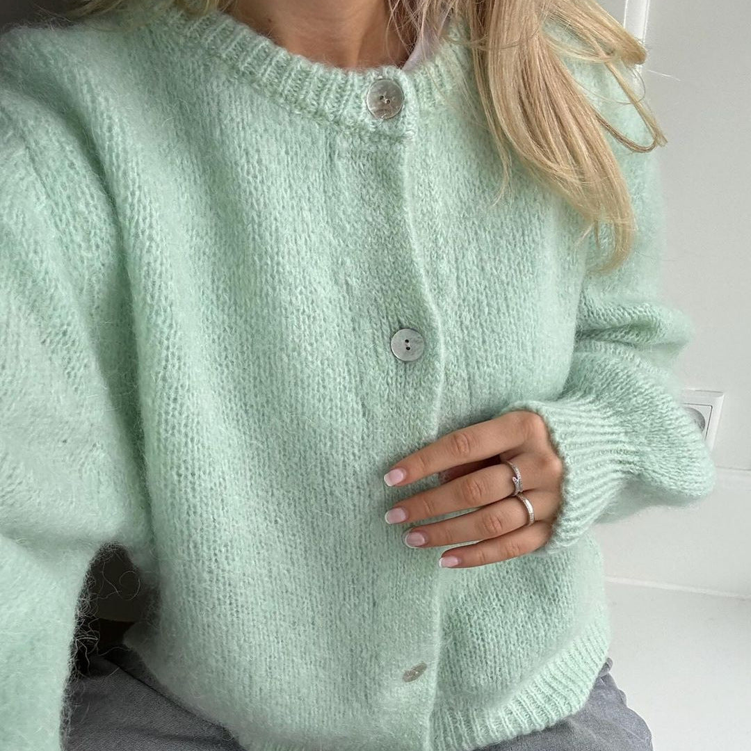 Cardigan en tricot douillet pour femmes avec détails en boutons Chic und Stil