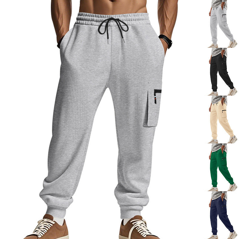 Pantalon d'entraînement cargo pour homme avec taille élastique et poches pratiques Chic und Stil