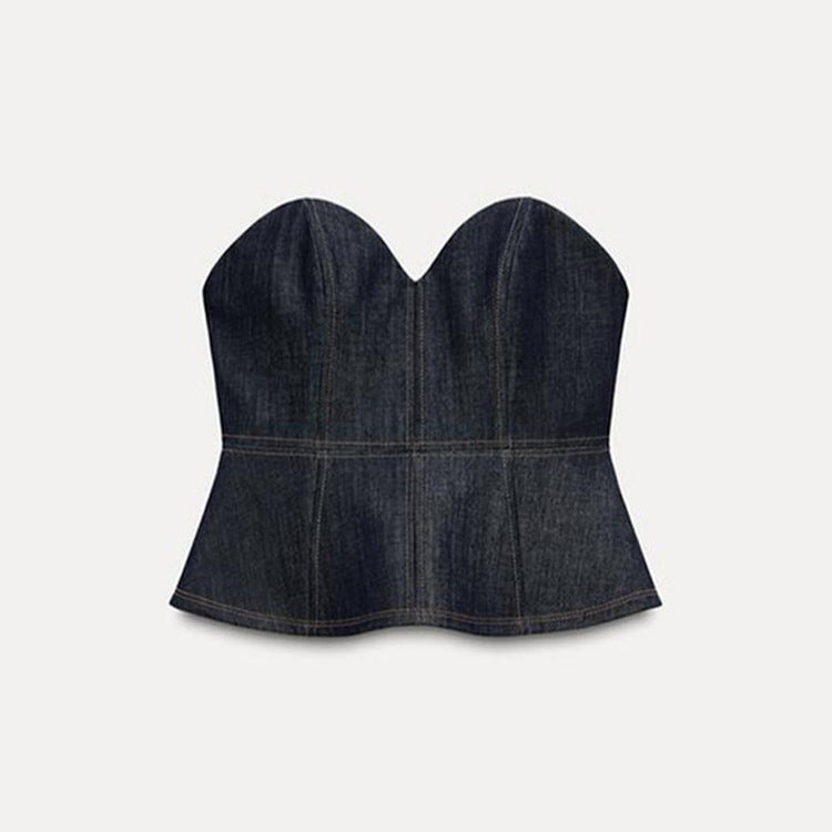 Blazer en jean pour femme au look moderne avec une coupe ajustée et des poches pratiques Chic und Stil