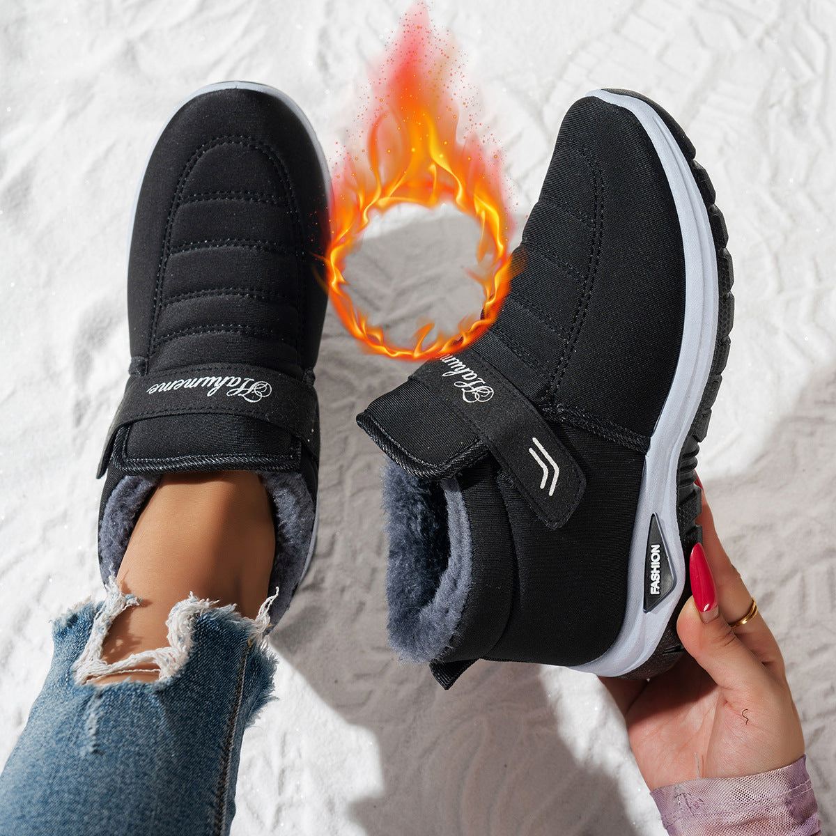 Baskets en polaire pour femmes Chic und Stil