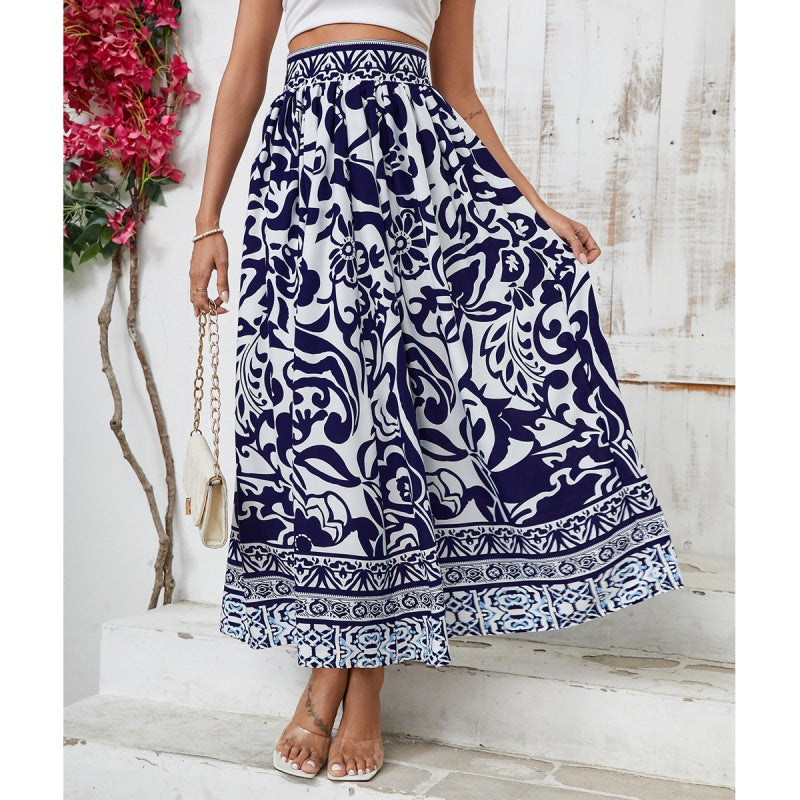 Jupe maxi à fleurs pour femmes Chic und Stil