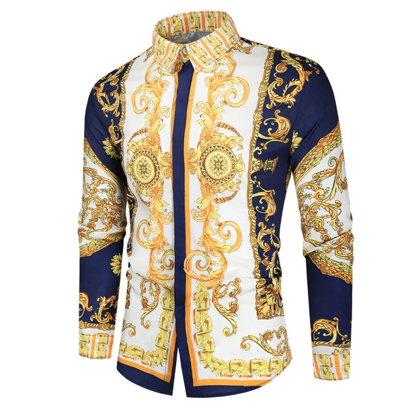 Chemise de luxe pour hommes avec un impressionnant motif baroque Chic und Stil