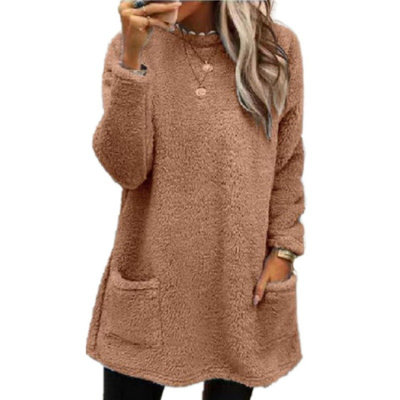 Pull en fleece confortable pour femmes avec coupe ample et poches pratiques Chic und Stil