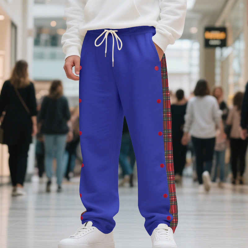 Pantalons de loisirs sportifs pour hommes avec détails à pression Chic und Stil